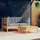 vidaXL Garten-Lounge-Set 3-tlg. grau Kiefernholz