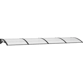 vidaXL Türvordach 400 x 100 cm schwarz 15600