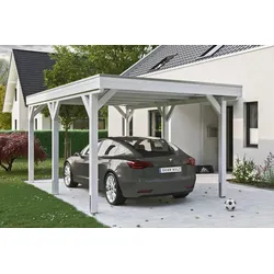 Einzelcarport SKANHOLZ "Grunewald", weiß, H: 289cm, Carports, mit EPDM-Dach