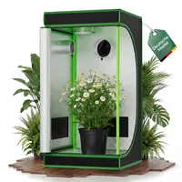 Mini-Gewächshaus für Pflanzen Gewächshaus Garten Anzucht Mini Gemüse Kräuter Schrank Indoor 60x60x120cm Blumen klein Tomaten Hydro Green Kingpower