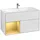 Villeroy & Boch Finion Waschtischunterschrank F030HFMT 99,6x59,1x49,8cm, Regal links Gold matt, White matt lacquer