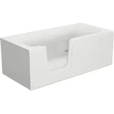Badewanne mit Tür links SCHULTE Q1 75 x 170 cm alpinweiß glänzend mit Front- und