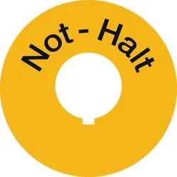 Aufkleber Maschinenschild, Not-Halt, Folie - 60 mm Folie selbstklebend