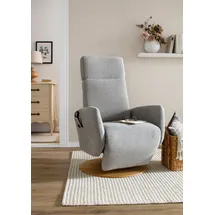 sit&more TV-Sessel Kobra Mikrofaser 71 x 110 x 82 cm Grau mit 2 Motoren