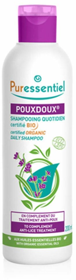 Puressentiel PouxDoux® Shampooing Quotidien Bio 200 ml shampooing