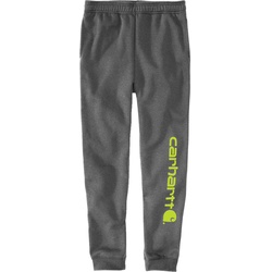 Carhartt Tapered Graphic, Jogginghose - Dunkelgrau/Neon-Gelb - XL