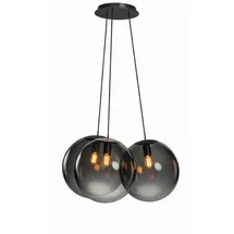 s.luce Orb Cluster 3-flg. 20 cm Rund / Rauch / Schwarz