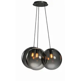 s.luce Orb Cluster 3-flg. 20 cm Rund / Rauch / Schwarz