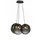 s.luce Orb Cluster 3-flg. 20 cm Rund / Rauch / Schwarz