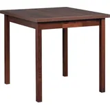 BETTSO Minimalistischer quadratischer Küchentisch MAX IX Nussbaum - Braun