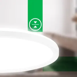 Briloner Led Deckenlampe Deckenleuchte led Panel Effizienzklasse A, Flach Backlight