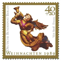 Weihnachtsbriefmarken Berlin 1989, Mi.-Nr. 858-859