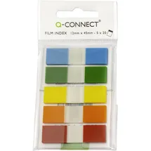 Q-Connect Index Mini 12,5 x 43 mm farbig sortiert 100 St.
