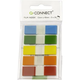 Q-Connect Index Mini 12,5 x 43 mm farbig sortiert 100 St.