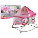LeanToys 2-in-1-Schaukelbett mit Sound und Vibration