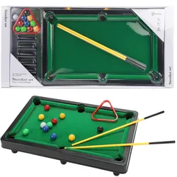 Toi-Toys - Mini Billardtisch Snooker Spiel mit Queues und Bällen