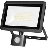 Böttcher-AG LED-Außenstrahler IP44 wasserfest, 50 Watt / 4.000 Lumen, neutralweiß, 230 V, mit Bewegungsmelder
