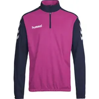 Hummel Herren Core Half Zip Sweater - 036895 schwarz|rosa