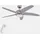 Westinghouse Bendan 132 cm Deckenventilator mit LED silber inkl. Fernbedienung