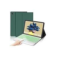 IVEOPPE Galaxy Tab A8 Hülle - Samsung Galaxy Tab A8 Tastatur mit Trackpad, Samsung Tablet Hülle mit Tastatur für Samsung Tab A8 10,5 Zoll 2022, QWERTZ Deutsche Layout Bluetooth-Tastatur, Dunkelgrün