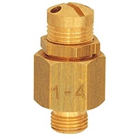 Riegler Mini-Abblasventil, Messing, G 1/8, Ansprechdruck 1,0 - 4,0
