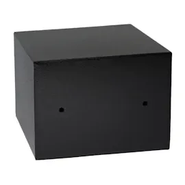 HMF 49216-02 Tresor klein mit Schlüssel, Möbeltresor | 23 x 17 x 17 cm, Schwarz