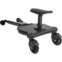 Kinderwagen Pedaladapter,Buggy Board Trittbrett Mitfahrbrett,Kinderwagen Zubehör,mit Kinderwagensitz,Universell Stehbrett Alle Kinderwagen Stühle Anpassbar,Zweirad-Design Stehbrett