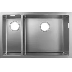 Hansgrohe S719-U655 Unterbauspüle 43429800 edelstahl, 180x450mm, 1 Haupt- und Zusatzbecken