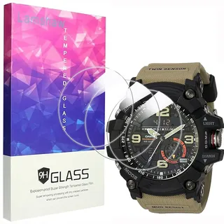 Blueshaweu Displayschutzfolie Kompatibel mit Casio Watch GG-1000, 9H Härte Panzerglas Schutzfolie [3 Stück ] Kompatibel für Casio Watch GG-1000 (HD)