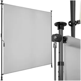 Tectake Klemmmarkise 160 x 300 cm Hellgrau