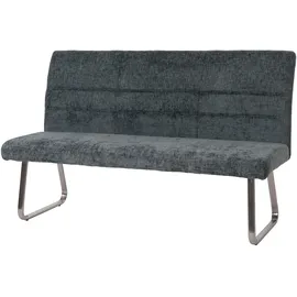 Mendler Sitzbank HWC-G55 Blau/Grün 160 x 40 x 48 cm