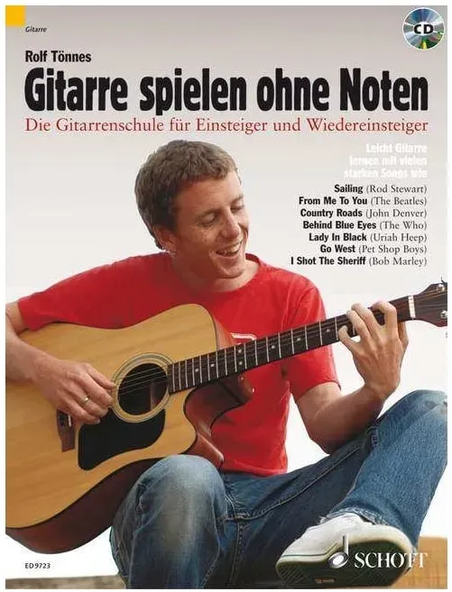 Schott Rolf Tönnes - Gitarre spielen ohne Noten - Lehrbuch