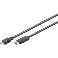goobay USB Kabel USB 2.0 USB 2.0 Micro-B/USB-C 2.0, 1m (67993)