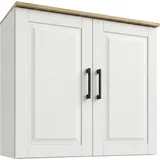 Home Affaire Hängeschrank HOME AFFAIRE "Meliss", weiß, honig, B:80cm H:75cm T:36cm, Massivholz, Schränke, Hängeschrank, aus massiver Kiefer, Breite 80 cm, Soft-Colse-Funktion
