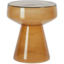 Light & Living Beistelltisch, Dakwa Glas Senfgelb - Ø37x44 cm,