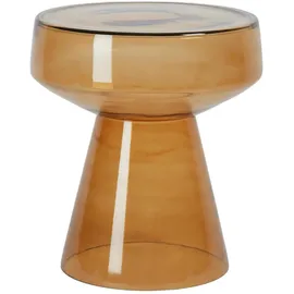 Light & Living Beistelltisch, Dakwa Glas Senfgelb - Ø37x44 cm,