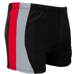 Herren Badehose TS10 Gestreift schwarz|rot L