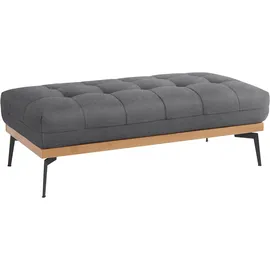 exxpo - sofa fashion Hocker Palic Polsterhocker 139 x 47 x 71 cm Grau
