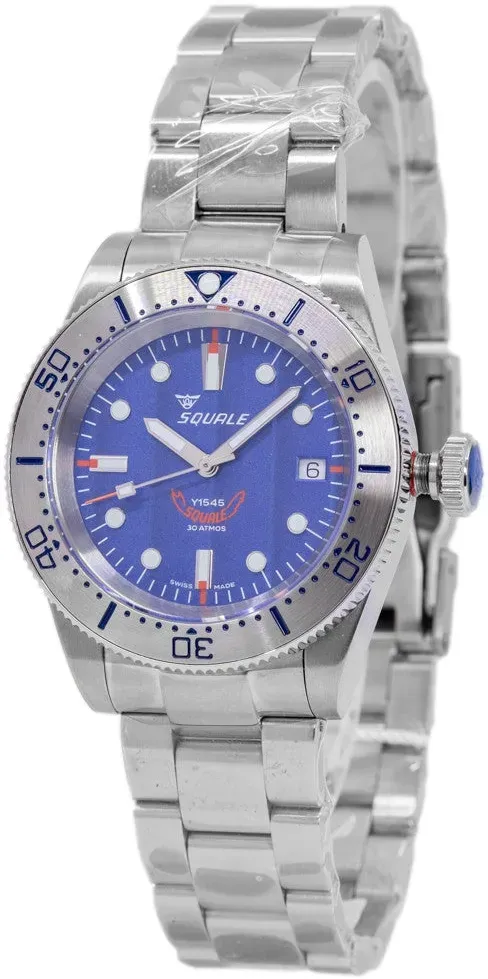 Squale 1545SSBLC.AC 1545 Steel Blue Bracelet