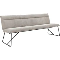 Johann Jakob Sitzbank Ecru, Textil, 2,5-Sitzer, 180x88x66 cm, erweiterbar,
