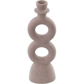 Beliani Kerzenständer NAOUSA Keramik Beige