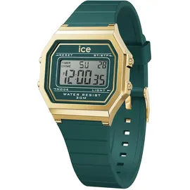 ICE-Watch Ice Digit Retro Verdigris - Blaue Damenuhr mit Plastikarmband - 022069 - Grün
