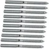 Symbionet - 10x Stockschraube M8 x 160 mm Doppelgewindeschraube Schraubstift