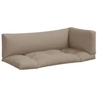 VidaXL Palettenkissen 3-tlg. Taupe Stoff