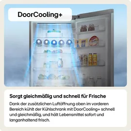 LG Kühl-/Gefrierkombination »GBV5250CEP«, Aussendisplay und ThinQ App-Kompatibilität, silberfarben