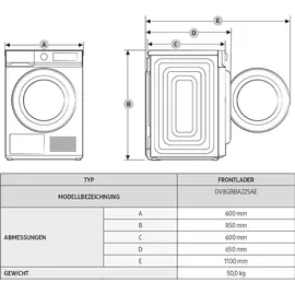 Samsung DV8GBBA225AE Wärmepumpentrockner (8 kg)