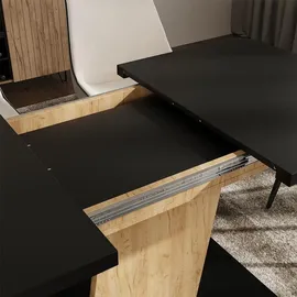 Vicco Fenaro 120 x 77,3 x 80 cm schwarz/goldkraft Eiche