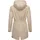 Ragwear leichter Damen Übergangsparka langer Regenmantel wasserdicht und atmungsaktiv mit großer Kapuze Begonia YOUMODO Sand Gr.