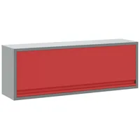 vidaXL Werkzeugschrank Stahl 100x25x35 cm Rot/Grau
