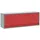 vidaXL Werkzeugschrank Stahl 100x25x35 cm Rot/Grau